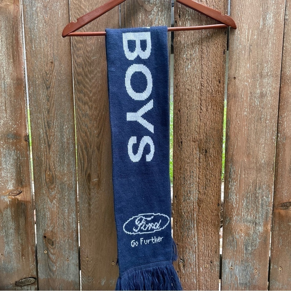 NFL COWBOYS Unisex Blue White Logo Scarf Neck Wrap